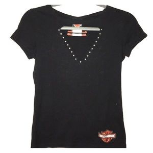 Women’s cut up Harley Davidson Tee